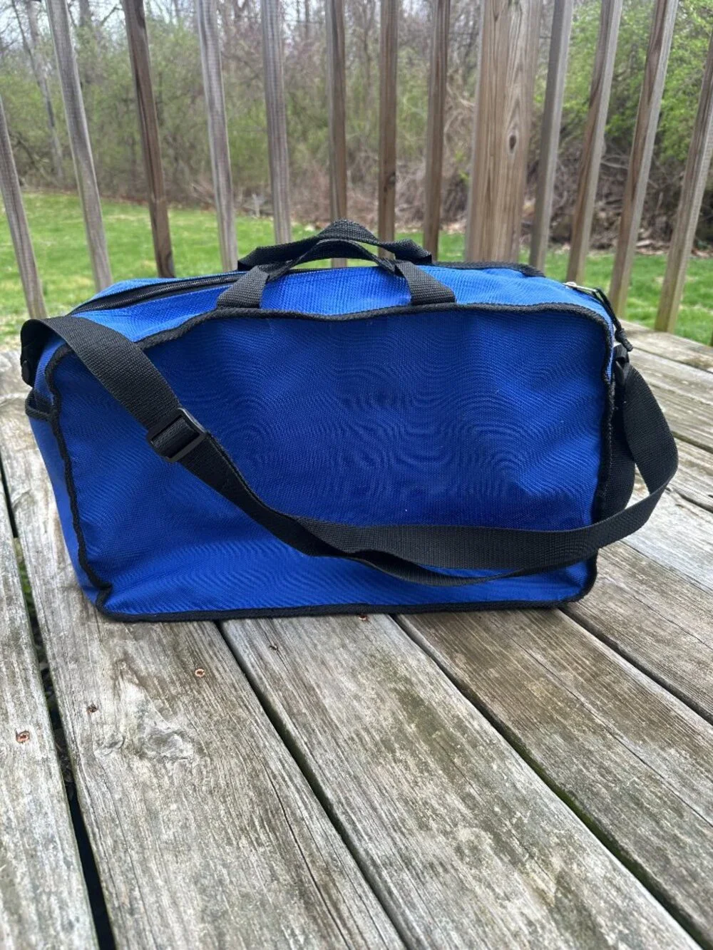 Vintage Winnie The Pooh Duffle Bag 90's Blue Pockets 90's Tote
